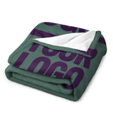Custom Blue Green Purple Blanket