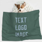Custom Blue Green Light Blue Pet Blanket