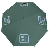 Custom Blue Green Light Blue Automatic Umbrella