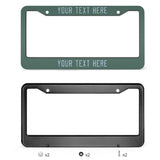 Custom Blue Green Light Blue License Plate Frame