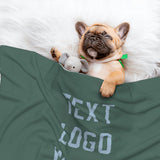 Custom Blue Green Light Blue Pet Blanket