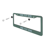 Custom Blue Green Light Blue License Plate Frame