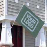 Custom Blue Green Light Blue Flag