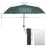 Custom Blue Green Light Blue Automatic Umbrella