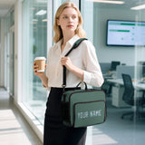 Custom Blue Green Light Blue Lunch Bag