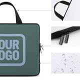 Custom Blue Green Light Blue Laptop Bag