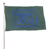 Custom Blue Green Sky Blue Flag