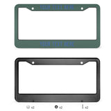 Custom Blue Green Sky Blue License Plate Frame