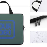 Custom Blue Green Sky Blue Laptop Bag