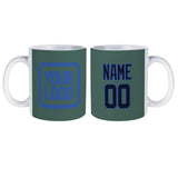 Custom Blue Green Navy Mug