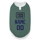 Custom Blue Green Navy Pet Vest