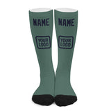 Custom Blue Green Navy Knee-High Sock
