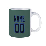 Custom Blue Green Navy Mug