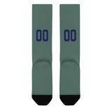 Custom Blue Green Navy Knee-High Sock