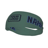 Custom Blue Green Navy Sports headband