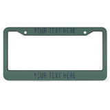 Custom Blue Green Blue License Plate Frame