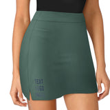 Custom Blue Green Blue A-Line Skort