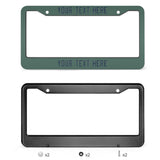 Custom Blue Green Blue License Plate Frame