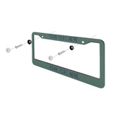 Custom Blue Green Blue License Plate Frame