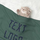 Custom Blue Green Blue Pet Blanket