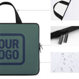 Custom Blue Green Blue Laptop Bag