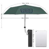 Custom Blue Green Blue Automatic Umbrella