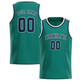 Custom Blue Green & Blue Colors Design Sports Basketball Jersey
