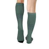 Custom Blue Green Blue Green Knee-High Sock