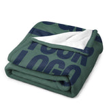 Custom Blue Green Blue Blanket