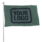 Custom Blue Green Navy Flag