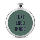 Custom Blue Green Navy Hip Flask