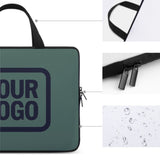 Custom Blue Green Navy Laptop Bag