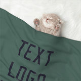 Custom Blue Green Navy Pet Blanket