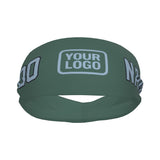 Custom Blue Green Light Blue Sports headband