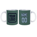 Custom Blue Green Light Blue Mug
