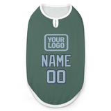 Custom Blue Green Light Blue Pet Vest