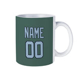 Custom Blue Green Light Blue Mug