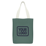 Custom Blue Green Light Blue Canvas Tote Bag