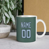 Custom Blue Green Light Blue Mug