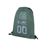 Custom Blue Green Light Blue Drawstring Bag