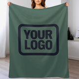 Custom Blue Green Navy Blanket