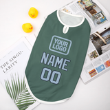 Custom Blue Green Light Blue Pet Vest