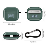 Custom Blue Green Light Blue AirPods Case (3rd Generation)