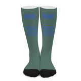 Custom Blue Green Sky Blue Knee-High Sock