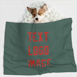 Custom Blue Green Orange Red Pet Blanket