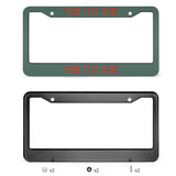 Custom Blue Green Orange Red License Plate Frame