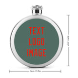 Custom Blue Green Orange Red Hip Flask