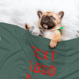Custom Blue Green Orange Red Pet Blanket