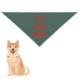 Custom Blue Green Orange Red Pet Scarf