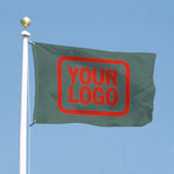 Custom Blue Green Orange Red Flag